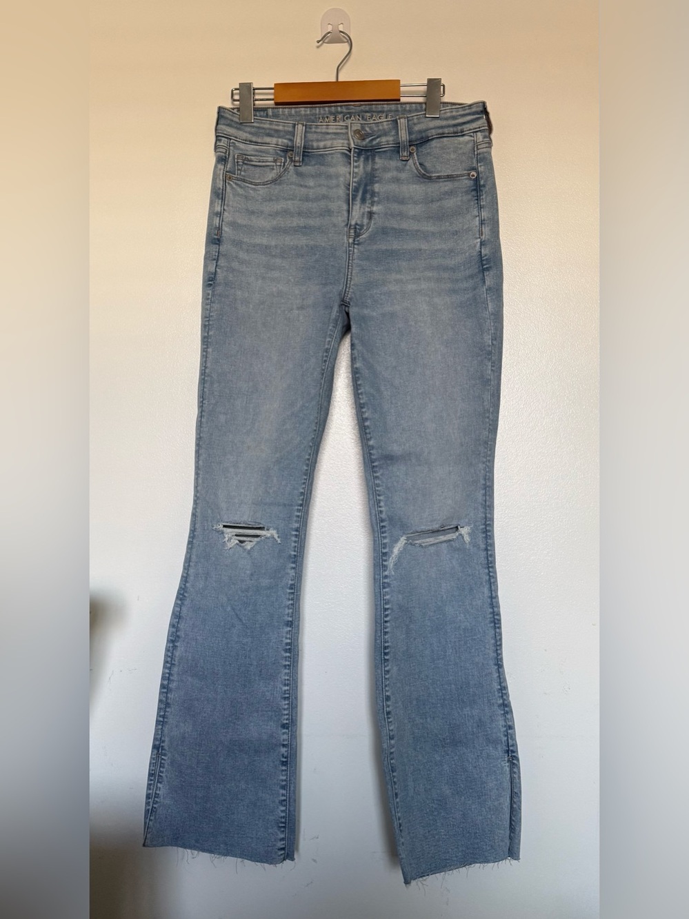 American Eagle Outfitters Light Blue Skinny Kick Jeans